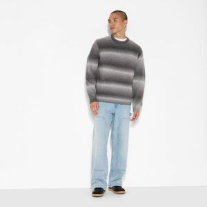Open Box - Original Use - Men's Oversized Crewneck Sweater - Orig Gray